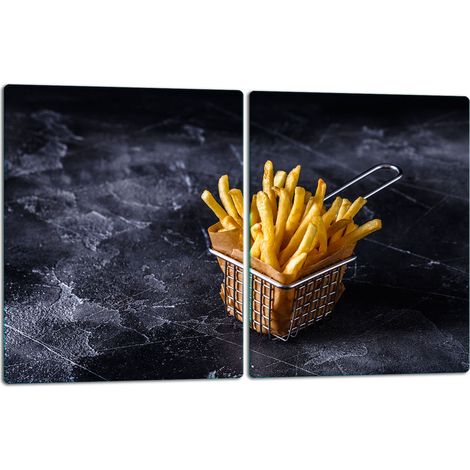 PLAQUE À DÉCOUPER EN VERRE 2x40x52 FRITES (1/5)