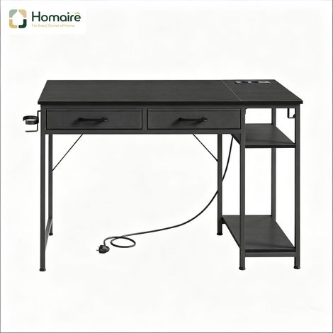 Schwarzer Metallschreibtisch 51 x 51 x 75 cm HOMAIRE (1/5)