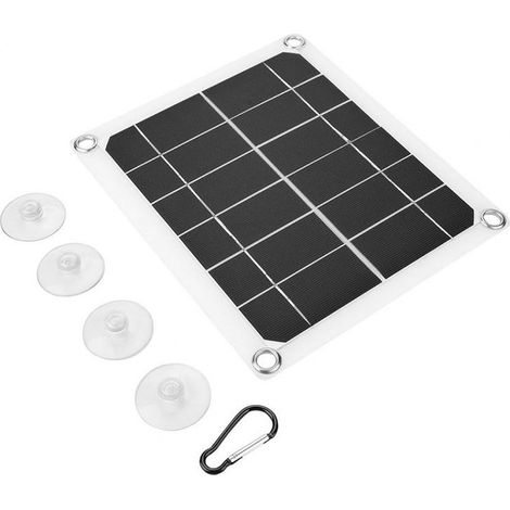 Panneau solaire 10W, chargeur de batterie Portable double USB 5V 2A, panneau solaire, chargeur de voiture pour téléphone Portable, Camping en plein air (1/5)