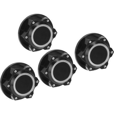 4 Écrous de Roue Hexagonaux en Alliage d'Aluminium Étanches pour ARRMA Kraton 1/5 8S - Noir - Lot de 4 (1/5)