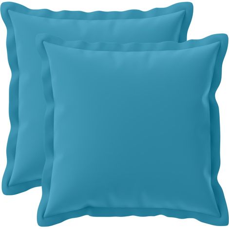 Funda de almohada 2 uds. HOUTEN Azul Claro 45 x 45 cm Poliéster vidaXL (1/5)