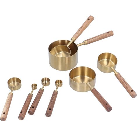 8-Piece Stainless Steel Measuring Cup Set with Handle (1/5)
