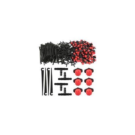 300pcs Goutteurs Irrigation Réglable + Tee Joint de Tuyau +Piquet de Support pour Kit Système d'irrigation de Bricolage Goutte Automatique H230 (1/5)