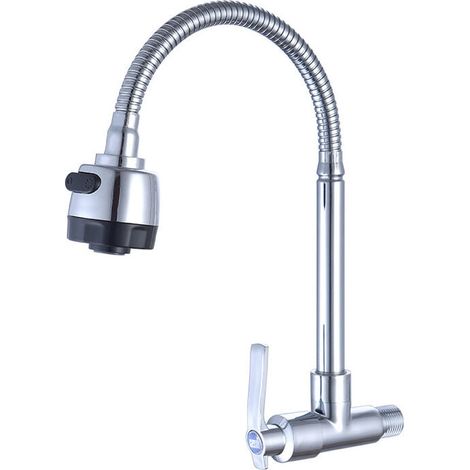 Kitchen Faucet, Bathroom Sink Faucet, 360° Swivel Kitchen Sink Faucet, Wall Mounted Cold Water Only Kitchen Faucet MUMU (1/4)