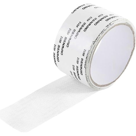 Ruban adhésif de réparation de moustiquaire 2024, maille en fibre de verre, compatible avec la réparation de portes et fenêtres, blanc, 5 cm x 200 cm, AC blanc (1/5)