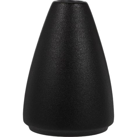 vase en céramique noire pour compositions florales et