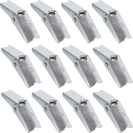 Filiyano-Lot de 12 vis à tête inclinable, boulons à ailettes inclinables, fixations pour plaques de plâtre pour objets lourds (1/5)