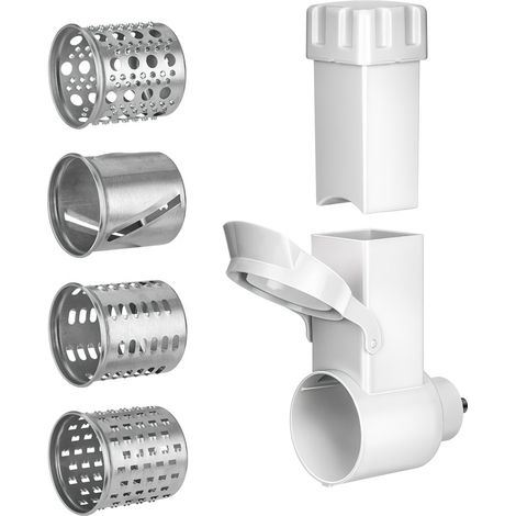 MPM MMM-A/03M Kit de Accesorios Corta Patatas Frutas Verduras 5 Piezas para Picadora MMM-03M - MMM-07M  Blanco