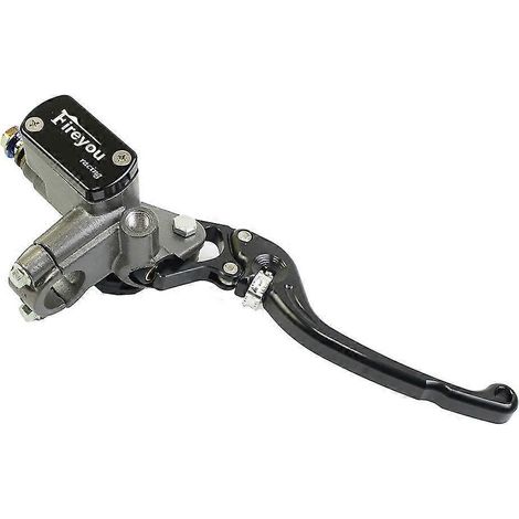 Maître-cylindre de frein, levier d'embrayage et pompe hydraulique pour moto de course et de route Yamaha, Kawasaki, Suzuki (rouge, frein avant droit) - Noir (1/5)