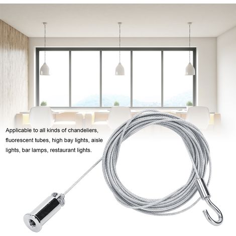 Lustre, câble en acier, plafonnier, suspension, accessoires d'éclairage (1/5)