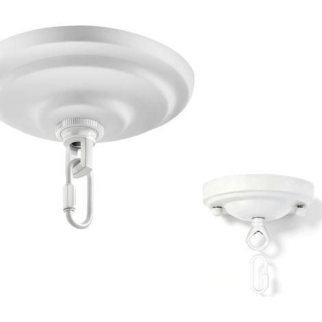 Wire Cover for Chandelier, Ceiling Rose (White) (1/5)