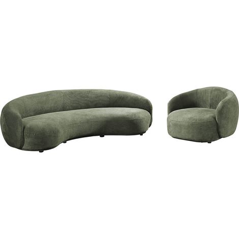 Set da salotto HOME DELUXE CASARA - verde scuro