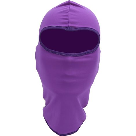 Écharpe de tête anti-vent, protection solaire extérieure, couvre-visage pour l'été, rapide à sécher, équitation, violette (1/5)