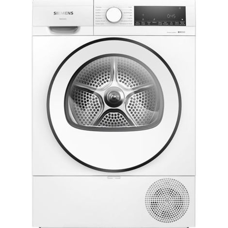 Asciugatrice a pompa di calore a condensazione bianca da 60 cm e 9 kg - WQ42G20DFR - Siemens