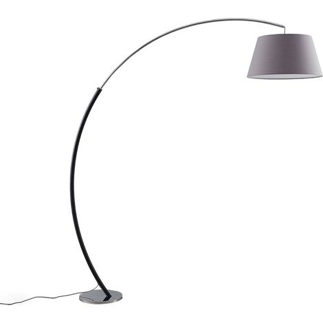 Lampadaire 'Evelyna' en textile pour chambre à coucher (1/5)