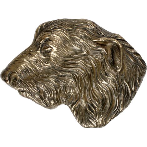 Lebrel irlandés: una placa conmemorativa con la imagen de un perro, una nota de agradecimiento personalizada, un premio y un diploma con una dedicatoria de la marca Art-Dog. (1/3)