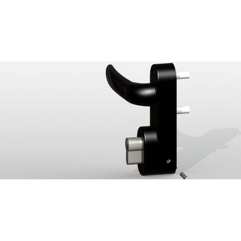 Module extérieur pour antipanique UNICO et MODULO avec béquille débrayable et clé prisonnière EASY3 blanc - ANTIPANIC
