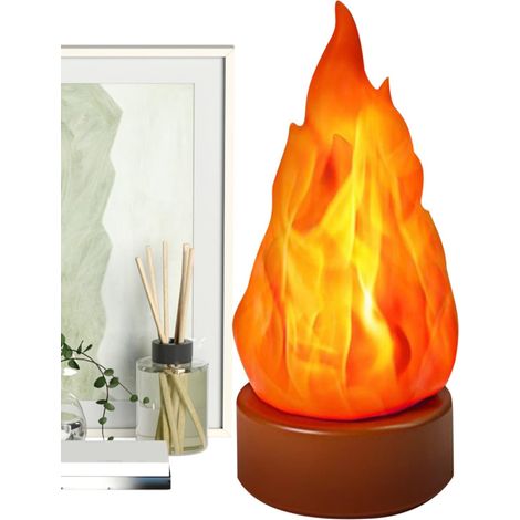Lampe Flamme,Lampe Feu LED Halloween Veilleuse Décoration 3 (1/5)