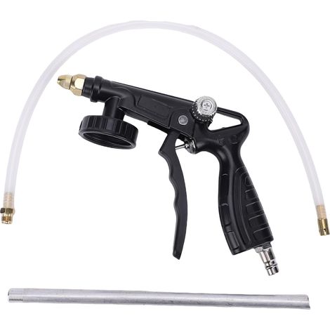 Pistola pulverizadora con manguera para imprimación anticorrosiva para chasis y carrocería de automóviles. (1/5)