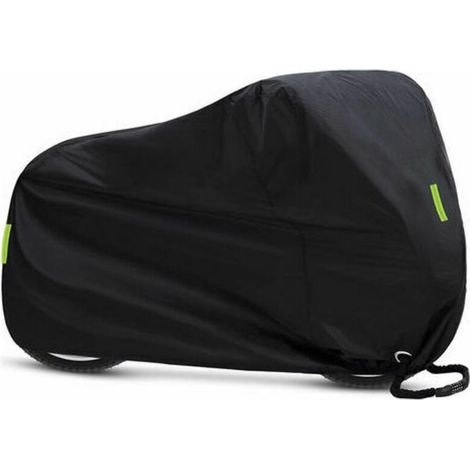 Housse de vélo, housse de vélo, housse de pluie imperméable pour vélo, anti-poussière, protection UV robuste pour VTT, vélos de route avec bandes réfléchissantes, trous de verrouillage, 2 poches de ra (1/4)