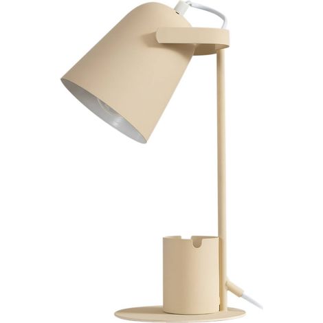 Lindby Lámpara de mesa 'Ilmar' en Blanco Metal