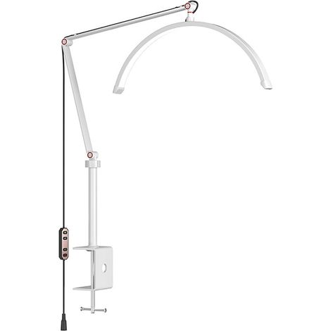 TrAdE Shop Traesio - Lampada A Led Per Extension Ciglia Da 16" Con Supporto Telefono Unghie Tatuaggi -