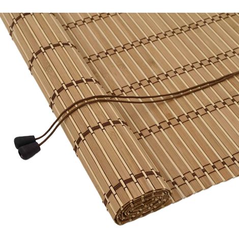 Store enrouleur Nature 40 x 160 cm Bambou vidaXL (1/5)