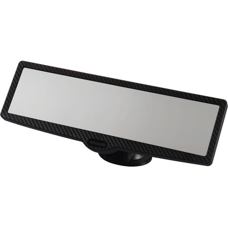 Espejo retrovisor antideslumbrante, espejo retrovisor universal con ventosa e iluminación ambiental, ajustable 360° para coches y camiones, 248 x 70 mm (1/5)