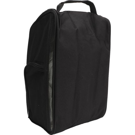 Sac à chaussures en nylon grande capacité, portable, pour voyages, camping et randonnées (noir) (1/5)