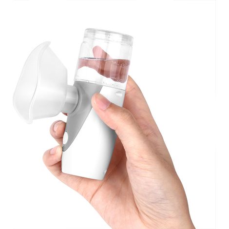 Nébuliseur portable mini main ultra silencieux, atomiseur brumisateur rechargeable pour voyage et maison, inhalateur compact. (1/5)