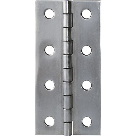 Scharnier DIN 7954 Typ A gerolltes Scharnierband gerade 100x52mm, Edelstahl (1/2)
