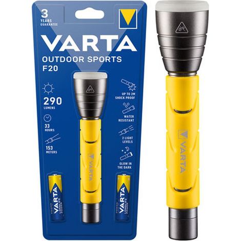Torcia Varta Led Outdoor Sport 2Aa con Pile Incluse - Compatta e Resistente