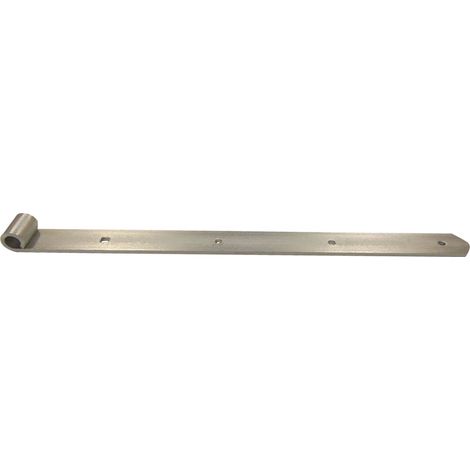 Langbänder einseitig gerollt, ohne Kegel, 300 x 30 x 3 mm, Edelstahl-Effekt
