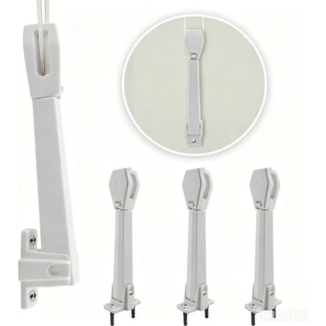 Bestseller: 6er-Pack Seilspanner für Jalousien, verstellbare Federkordelclips, Zubehör für Jalousien (1/5)
