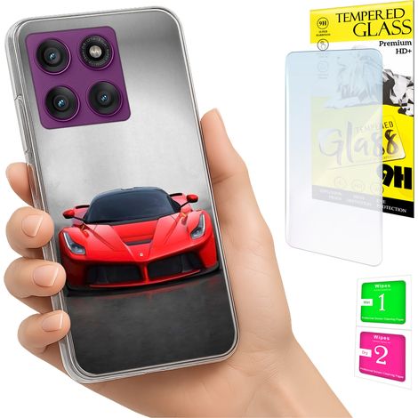 Funda para Motorola Edge 60 Pro con carcasa trasera y cristal 9H. (1/5)