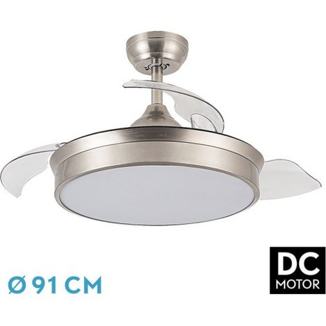 -CAHERSA- Ventilador de Techo  DC CALA NIQUEL 48W 4800LM 3ASP.DESP (1/6)