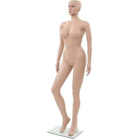 Teenpull – Schaufensterpuppe Dame mit Glassockel Beige 180 cm (1/5)