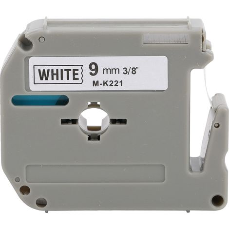 9-mm-PET-Etikettenband für Brother PT-65/70/80 Drucker – Zubehör M K221 (1/5)