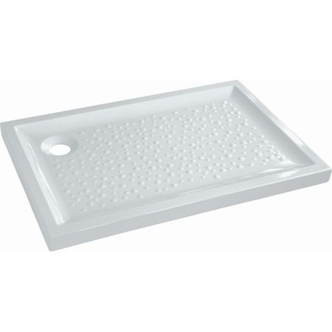 Geberit – Receveur de douche céramique extra-plat 90 x 70 cm – Installation à poser ou encastrer – Longévité grâce à l'émail vitrifié