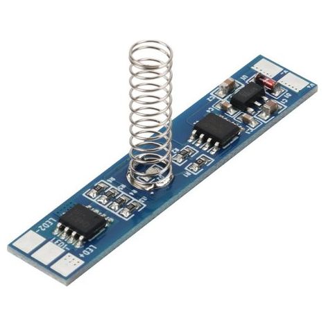 Interruttore LED Dimmer Touch Da Incasso CCT con Memoria 0V e Cambio della Temperatura Colore Tensione di Ingresso 12V-24V DC Tensione di Uscita 12V-24V DC Altezza della Molla 20mm
