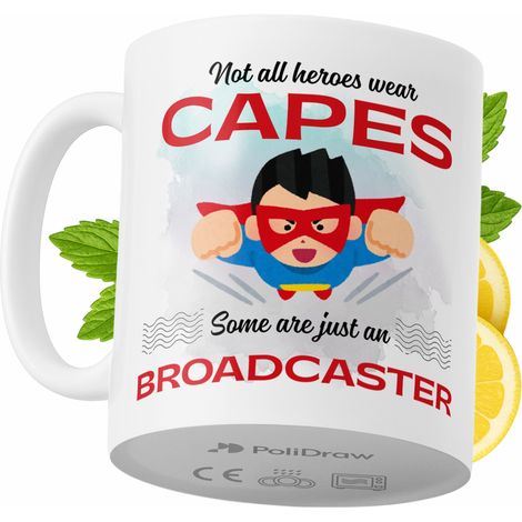 Lustige Tasse für Moderatoren – Kaffee- oder Teetasse mit witzigem Textdesign – ideal für Geburtstage, Namenstage, Feiertage und besondere Anlässe. Hochwertige Tasse für Zuhause, Büro und Arbeit. Farb