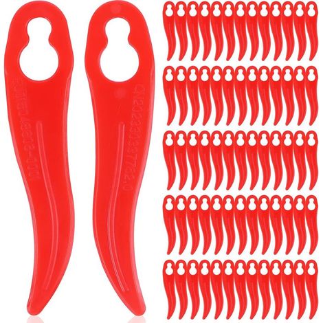 Lot de 120 lames de rechange en plastique pour coupe-bordure Einhell et Bosch - Compatibles avec les coupe-bordures sans fil (1/3)