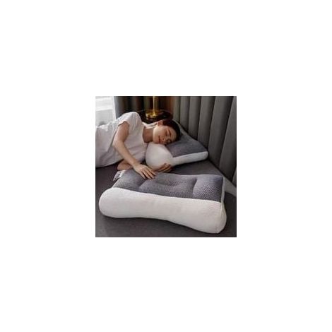 Almohada cervical de espuma viscoelástica CHOYCLIT para el dolor de cuello y hombros, transpirable e hipoalergénica para una cómoda circulación del aire. (1/5)