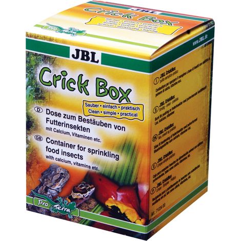 JBL CrickBox Schütteldose zum Bestäuben von Futterinsekten Terraristik