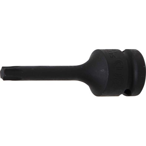 Punta de vaso de impacto  longitud 75 mm  entrada 12,5 mm (1/2")  perfil en T (para Torx) T45 (1/3)