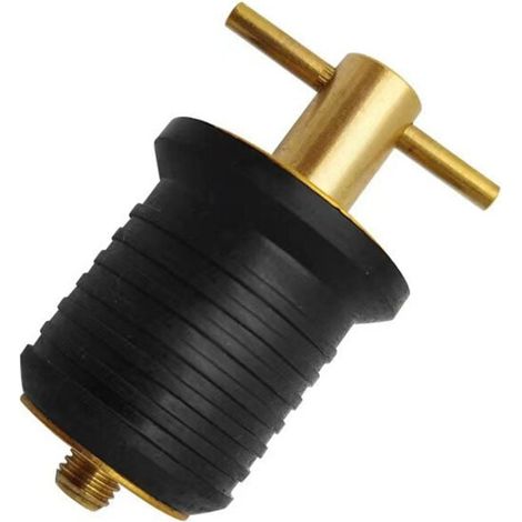 Bouchon de vidange torsadé de bateau – laiton marin type vis bouchon de compression refroidisseurs coques extensibles remplace caoutchouc, se verrouille en place pour yacht (1/4)