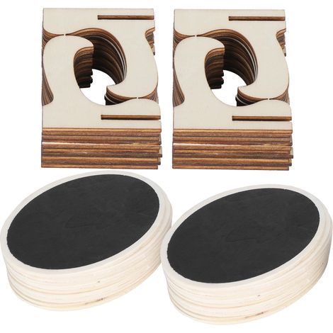 Lot de 2 panneaux ardoise en bois mini pour marque-places, décoration mariage et affichage artisanal (1/5)