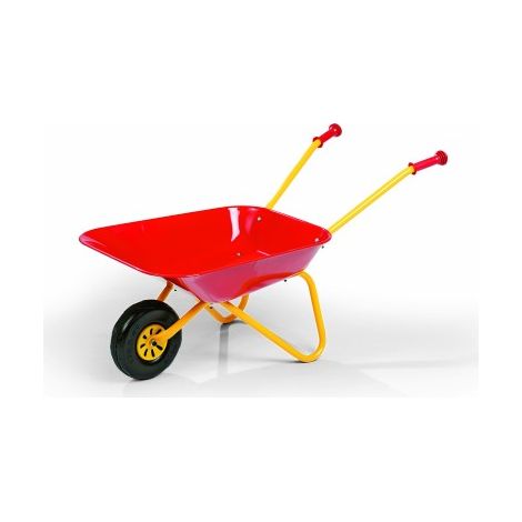 Red Metal Wheelbarrow