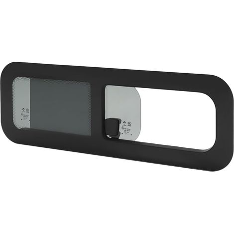 Fenêtre avec moustiquaire, fenêtre latérale de caravane push-up à projection, moustiquaire pour fenêtre de caravane, pour camping-car, caravane (80 x 27 cm)