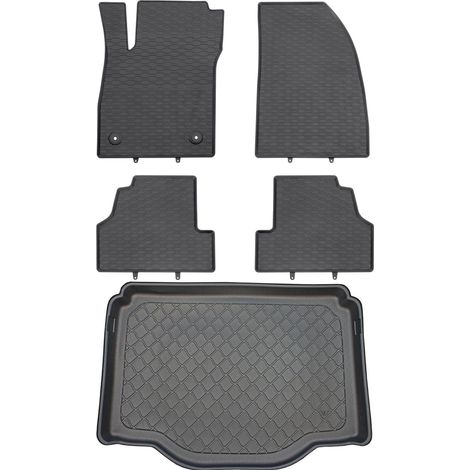 Chevrolet Trax Crossover desde septiembre de 2012. Juego de alfombrillas de goma para coche y alfombrilla para maletero. (1/5)